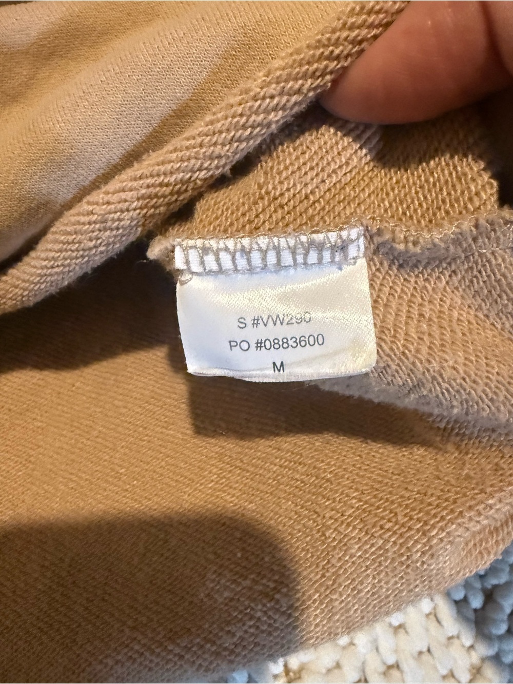 Vuori Sedona Polo Cropped Taupe Beige Relaxed Collared Pullover Sweatshirt M - Picture 8 of 8